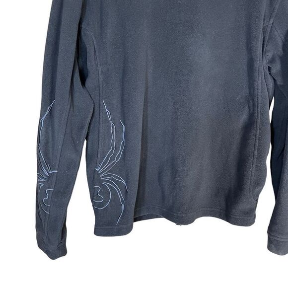 Spyder Mens Black Fleece Jacket Size Medium - Picture 10 of 10